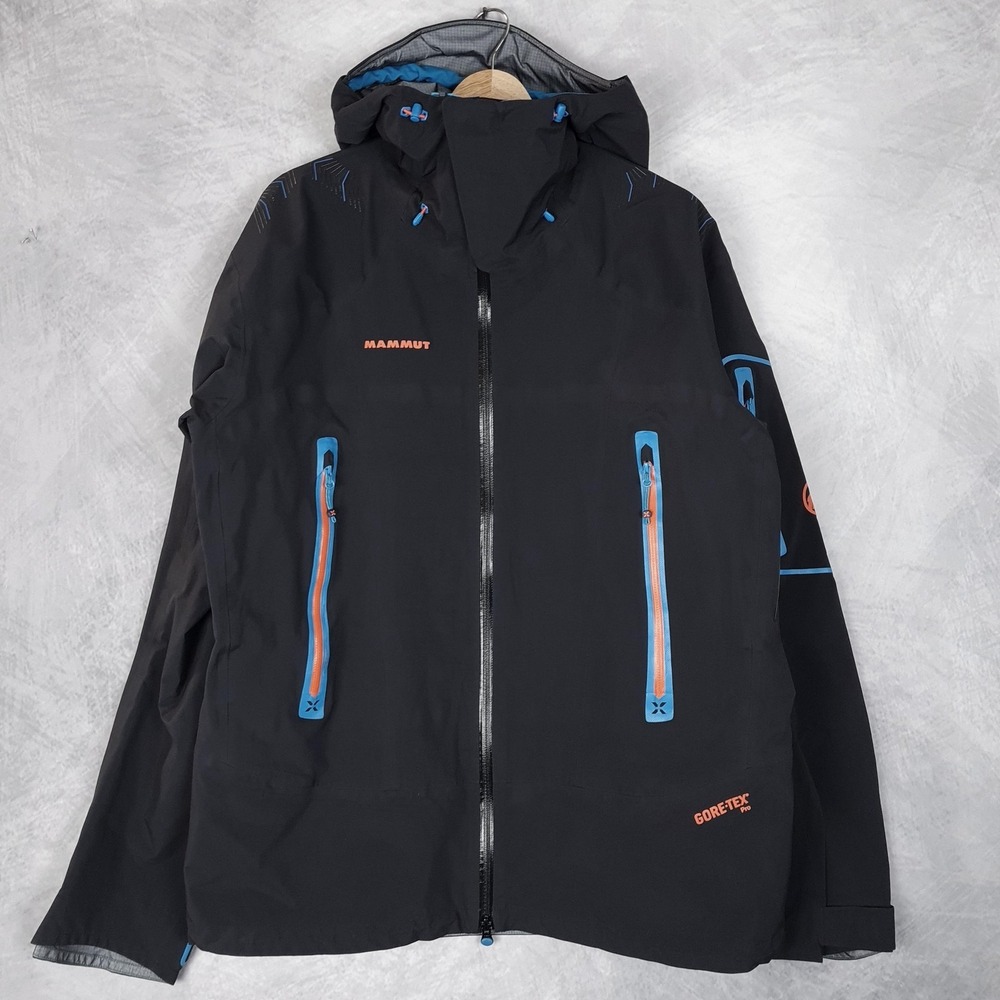 Mammut Nordwand Pro Jacket Mens XL Black Pro Shell Eiger Extreme Ski